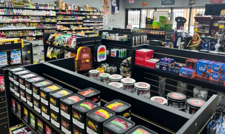 Lost Mary disposable vapes on display in a vape shop